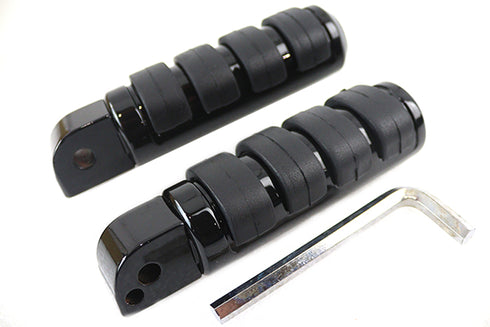 V-Twin Passenger ISO Footpeg Set Black - 27-0888