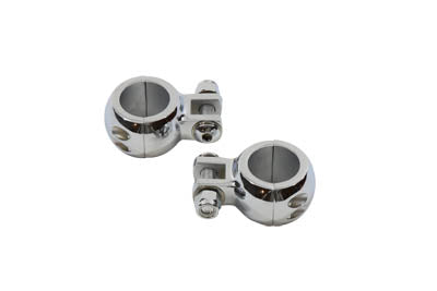 V-Twin Chrome Footpeg Mount Clamp Set - 27-0892