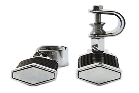 Wyatt Gatling O-Ring Style Footpeg Set Flat Diamond Shape - 27-0897