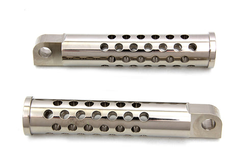 Wyatt Gatling Billet Shooter Style Footpeg Set Nickel Plated - 27-0899