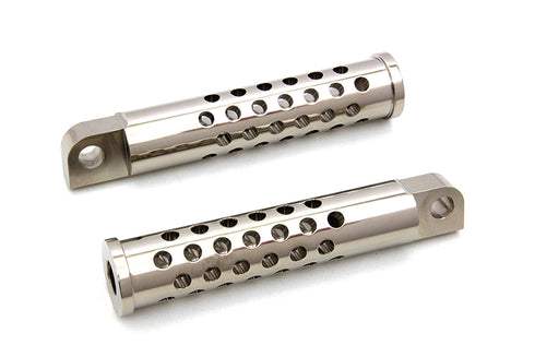 Wyatt Gatling Billet Shooter Style Footpeg Set Nickel Plated - 27-0899