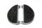 V-Twin Half Moon Footboard Set Chrome - 27-0900