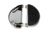 V-Twin Half Moon Footboard Set Chrome - 27-0900