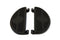 V-Twin Driver Black Footboard Set with Bullseye Design - 27-0907