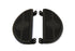 V-Twin Driver Black Footboard Set with Bullseye Design - 27-0907