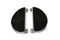 V-Twin Half Moon Footboard Set Chrome - 27-0908