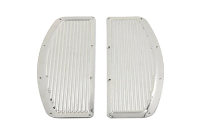 V-Twin Footboard Mat Set Chrome - 27-0911