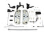 Wyatt Gatling Wyatt Gatling Driver Footboard Kit with Black Brackets - 27-0920