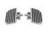 V-Twin Passenger Mini Footboard Set with Rail Design - 27-0929