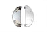 V-Twin Half Moon Footboard Set Chrome - 27-0943