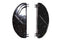 V-Twin Half Moon Footboard Set Gloss Black - 27-0947