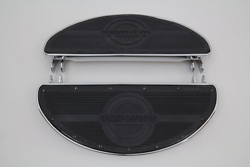 V-Twin Replica Driver Footboard Set with Logo - 27-0949