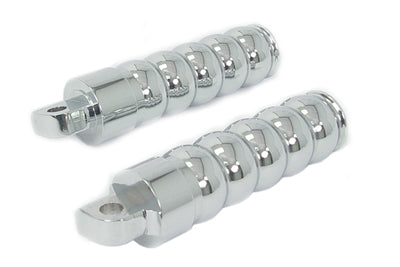 Wyatt Gatling Chrome Hourglass Style Footpeg Set - 27-0970