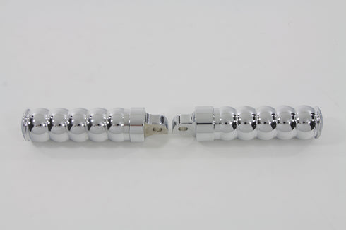 Wyatt Gatling Chrome Hourglass Style Footpeg Set - 27-0970