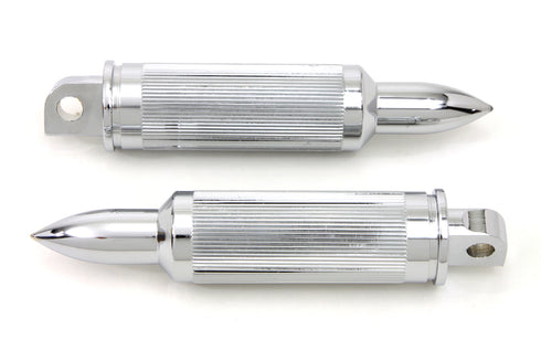 Wyatt Gatling Chrome Bullet Style AK-47 Footpeg Set - 27-0973