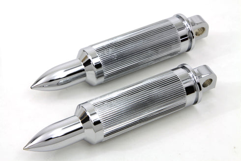 Wyatt Gatling Chrome Bullet Style AK-47 Footpeg Set - 27-0973