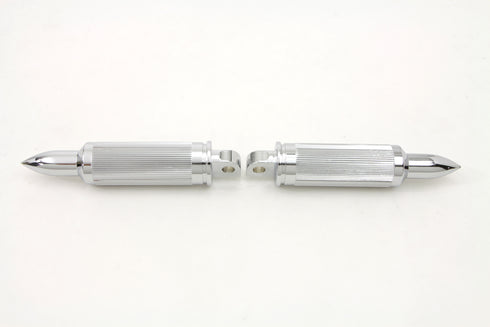 Wyatt Gatling Chrome Bullet Style AK-47 Footpeg Set - 27-0973