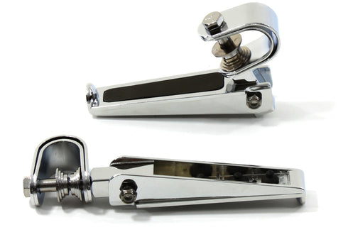 Wyatt Gatling Chrome Chopper Style Footpeg Set - 27-0979