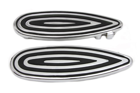 Wyatt Gatling Billet Footboard Set Chrome - 27-0994
