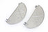 V-Twin Half Moon Footboard Set Raw - 27-1002