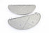 V-Twin Half Moon Footboard Set Raw - 27-1002