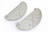 V-Twin Half Moon Footboard Set Raw - 27-1002