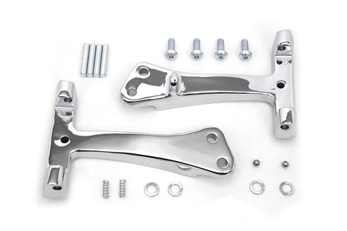 Wyatt Gatling Passenger Footboard Support Chrome - 27-1010