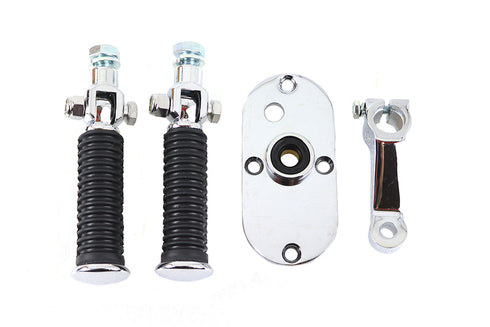 V-Twin FX Mid-Footpeg Set Chrome - 27-1027