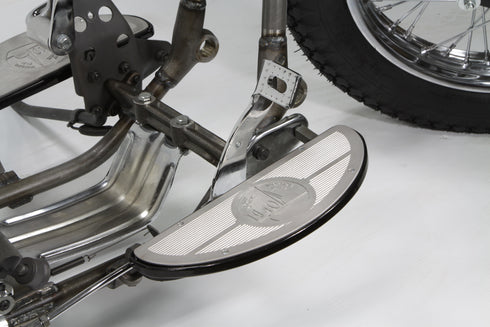 V-Twin Half Moon Footboard Set Black - 27-1045