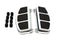V-Twin 'D' Driver Footboard Set Chrome - 27-1054