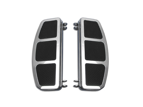 V-Twin 'D' Driver Footboard Set Chrome - 27-1054
