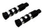 Wyatt Gatling Black Contour Grooved Footpeg Set - 27-1056