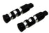 Wyatt Gatling Black Contour Grooved Footpeg Set - 27-1056