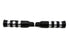 Wyatt Gatling Black Contour Grooved Footpeg Set - 27-1056