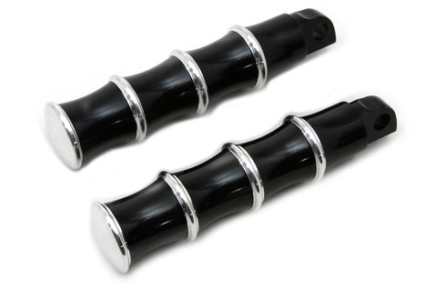 Wyatt Gatling Black Tribal Style Footpeg Set - 27-1061