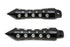 Wyatt Gatling Black Agostinni Spike Style Footpeg Set - 27-1064