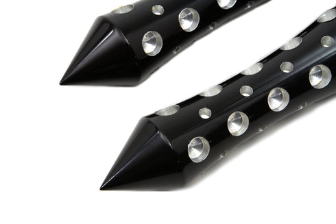 Wyatt Gatling Black Agostinni Spike Style Footpeg Set - 27-1064