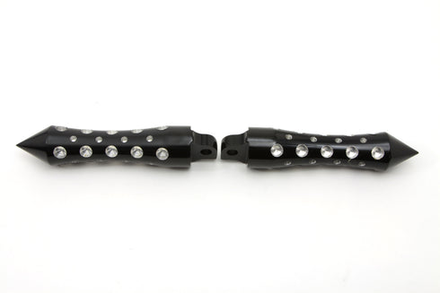 Wyatt Gatling Black Agostinni Spike Style Footpeg Set - 27-1064