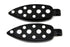 Wyatt Gatling Black Teardrop Style Footpeg Set - 27-1065