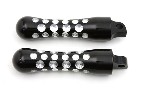 Wyatt Gatling Black Contour Agostinni Footpeg Set - 27-1072