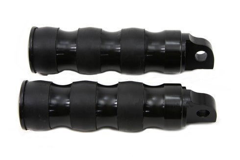 Wyatt Gatling Black Three Band Style Footpeg Set - 27-1074
