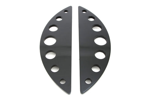 Wyatt Gatling Driver Black Half Moon Footboard Set With Holes - 27-1078
