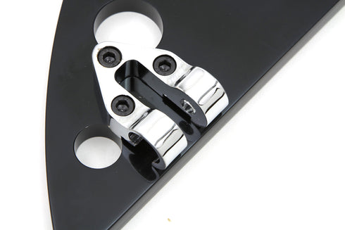 Wyatt Gatling Driver Black Half Moon Footboard Set With Holes - 27-1078