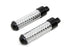 Wyatt Gatling Chrome Bullet Style Footpeg Set with Black Ends - 27-1081