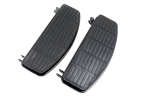 V-Twin 'D' Driver Footboard Set Black - 27-1136