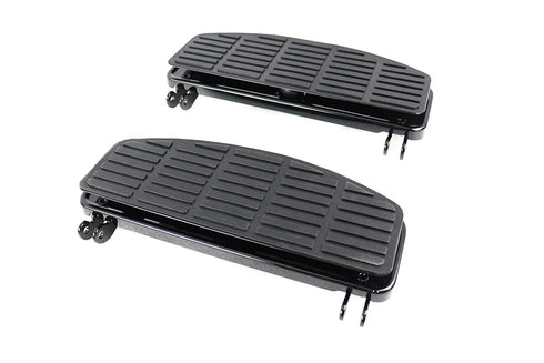 V-Twin 'D' Driver Footboard Set Black - 27-1136