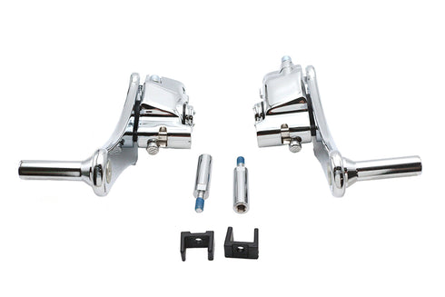 V-Twin Adjustable Auxiliary Passenger Footpeg Mount Set - 27-1187