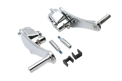 V-Twin Adjustable Auxiliary Passenger Footpeg Mount Set - 27-1187