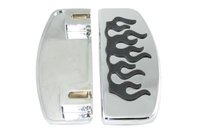 Wyatt Gatling Driver Footboard Set with Flame Design - 27-1205