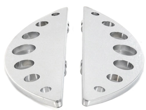 Wyatt Gatling Driver Chrome Half Moon Footboard Set - 27-1209